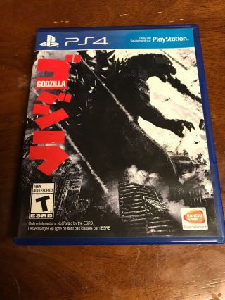 Godzilla Rare Ps4 Game Adult Owned Oop