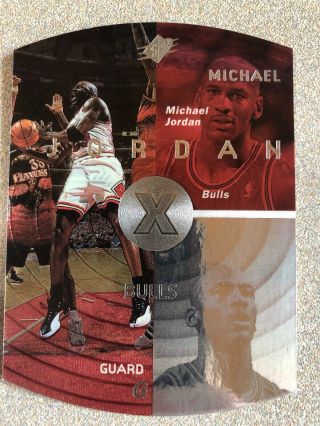 Michael Jordan 1998 98 Upper Deck Spx 6 Rare Red Foil Sp Holoview Insert
