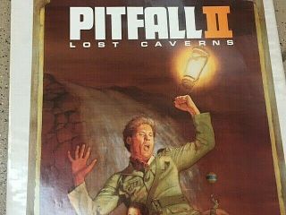 Rare Activision PITFALL 2 videogame Poster 35x24 Atari 2