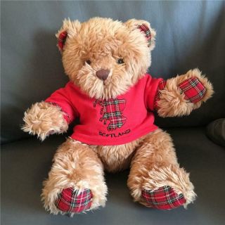 Build A Bear Factory Rare & Htf Scottie Bear Scotland Excl
