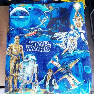 Vintage Star Wars Bibb Twin Bedding Fitted Sheet Rare Made Usa Vg