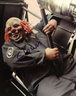 Clown Shawn Crahan Signed 8x10 Photo Slipknot Band Autographed Rare Authentic
