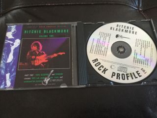 Rock Profile Vol.  2 Ritchie Blackmore Cd Rainbow Rare Live Tracks Connoisseur