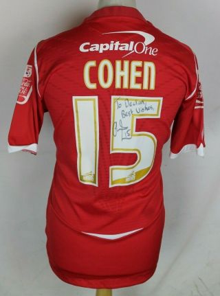 Cohen 15 Match Worn / Signed Nottingham Forest Home Shirt 08 - 09 Umbro Rare