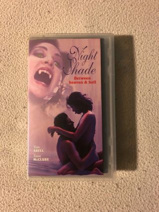 Night Shade Vhs Unrated Rare Oop Htf