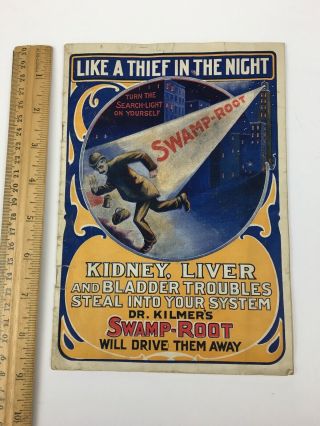 Rare 1900 Swamp - Root Medical Almanac Dr.  Kilmers Advertising Book Brochure