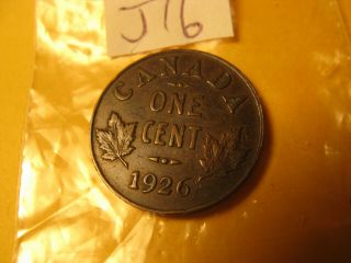 1926 Canada Rare Small Cent Penny IDJ16. 2