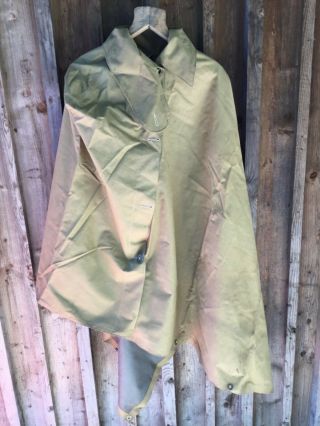 Rare Ww1 British Army Officers Rubberised Trench Waterproof Poncho