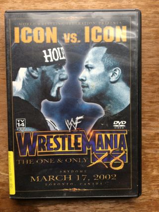 Wwf - Wrestlemania 18 (dvd,  2002) Wwe Hogan V Rock Rare Wrestling Dvd