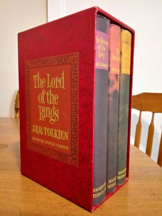 1965 Tolkien Lord Of The Rings 2nd Edition Rare Hardcover Boxed Set With Maps