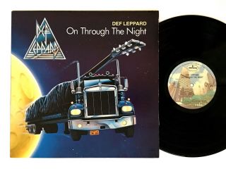 Def Leppard – On Through The Night Rare 1st Label W/insert