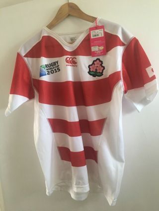 Japan Rugby Shirt Size M World Cup 2015 Jersey Medium Rwc Canterbury Rare Union