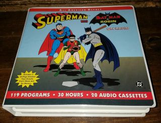 The Adventures Of Superman With Batman And Robin On Radio1999 Rare Cassette Set