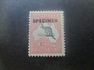 Kangaroo Stamps: £2 Pink C Of A Watermark - Rare (f238)