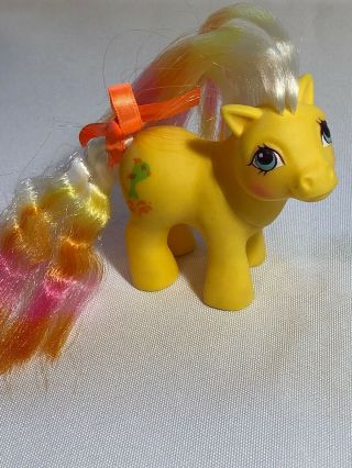 Rare Vintage My Little Pony Baby Sunbright Figure Hasbro 1984
