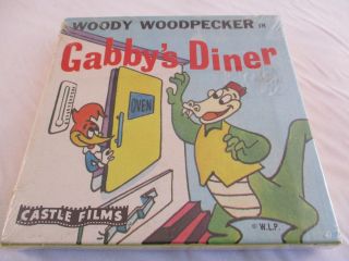 Vintage Rare 8mm Film Reel Woody Woodpecker: Gabby 