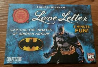 Rare Love Letter Batman Boxed Edition Card Game Out Of Print