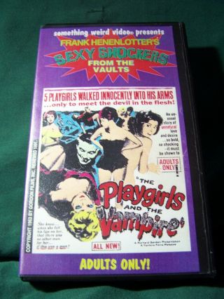 Playgirls And The Vampires Vhs Something Weird Video Cult Rare Trash 1960