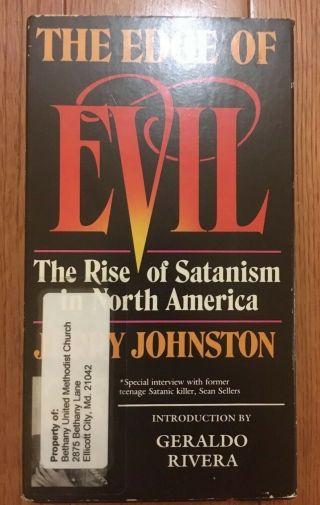 Rare Horror Vhs - Edge Of Evil Satanism In North America 1989 Geraldo Panic