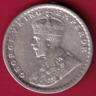 BRITISH INDIA - 1934 - KG V - HALF RUPEE - RARE SILVER COIN K3 2