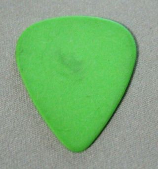 Green Day // Mike Dirnt Tour Guitar Pick // Green/Black RARE Blank Back 2