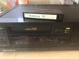 Sony Ev - S3000 Video Cassette Recorder Hi8 Rare Machine With One Tape