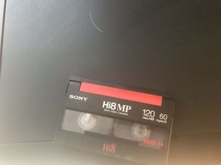 Sony EV - S3000 video cassette recorder hi8 rare machine With One Tape 3