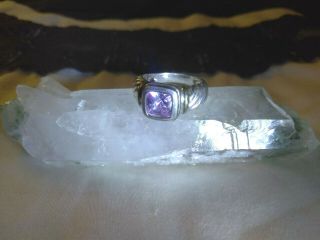 Rare Wiccan Amethyst Crystal Seraphim Angel Ring Spirit Vessel Amulet Par Meta