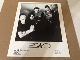 Zao 8 " X10 " Glossy Photo Vinyl Lp/cd Promo Solid State Hardcore Death Metal Rare