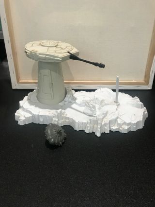 Rare Vintage Star Wars 1978 Hoth Ice Planet Playset Turret Incomplete Kenner