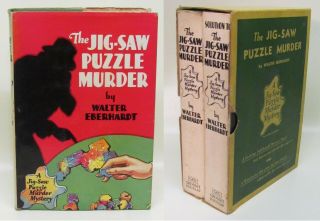 Rare 1933 Walter Eberhardt Jigsaw Puzzle Murder Book /puzzle & Box /org Set Box