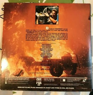 Don Johnson - Heartbeat Movie Laserdisc Rare 2