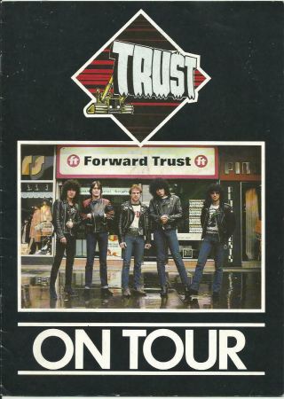 Trust 1981 Antisocial Uk Tour Programme Nicko Mcbrain Iron Maiden Acdc Bon Rare