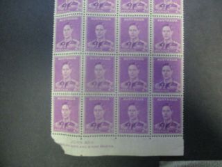Pre decimal Stamps: SG 185 Part Sheet MNH RARE - POST (e37 4