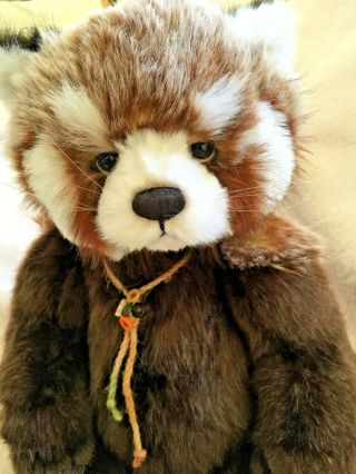 Charlie Bear Red Panda Roxie Designed By Isabelle Lee Plush 2014 Retired Rare