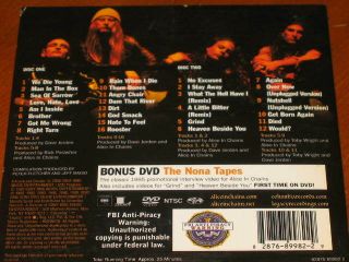 ALICE IN CHAINS - The Nona Tapes - Promo DVD no cd RARE heaven beside you GRIND 2