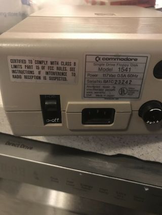 Commodore 64 1541 Floppy Disk Drive Tester For Power Rare 6