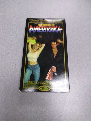 Fortress Of Amerikkka Vhs 1989 Troma Action Comedy Gene Lebrock Nudity Cult Rare