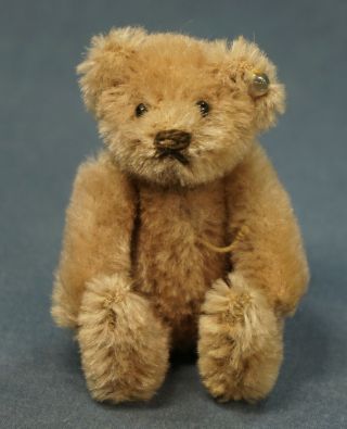 Vintage Rare Steiff Teddy Bear Jointed Brown Caramel 5310 Button
