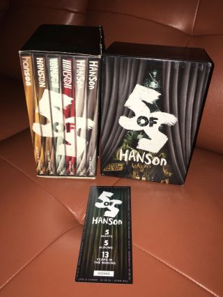 5 of 5 Hanson Concert Set - DVDs,  Best of CD,  Show Posters & Ticket 5of5 Rare 2