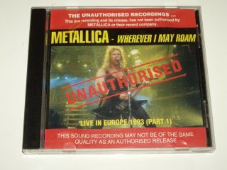 Metallica Rare Live Import Cd 