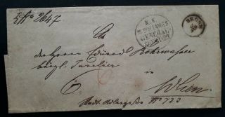Rare Austria - Hungary Folded General Commando Cover Sent From Brunn To Vienna