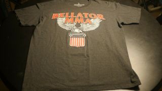 Rare Bellator Mma T Shirt Xl Gray Tee