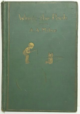 1927 Winnie The Pooh Vtg First Edition Rare 2nd Yr Printing Disney Bear A Milne