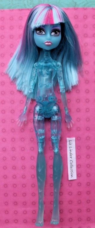 Monster High Create A Cam Blue Ice Doll & Wig Nude Rare
