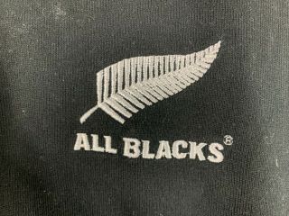 Rare Adidas All Blacks Polo Shirt Made in NZ Size 2XL Official Black Rugby Union 2