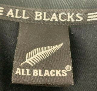 Rare Adidas All Blacks Polo Shirt Made in NZ Size 2XL Official Black Rugby Union 4