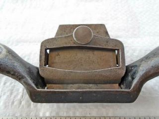 Rare Antique UNION Mfg Co,  Britain,  USA Cast Iron Straight Soled Spokeshave 3