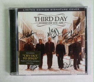 Wherever You Are By Third Day (cd,  2005,  Limited Edition Signature Cover) Rare