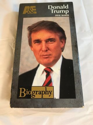 Donald Trump: Deal Maker / A&e Biography (1994) - Vhs - Documentary - President - Rare